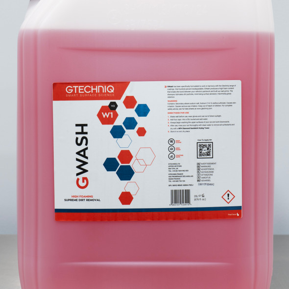 Gtechniq G Wash 20 Liter | Ceramic Coating Safe Car Shampoo 5.28 Gallons