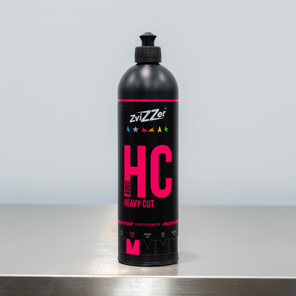 ZviZZer HC 4000 Heavy Cut 750ml | Cutting Compound Red 25.36oz The Clean Garage