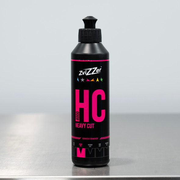 ZviZZer HC 4000 Heavy Cut 250ml | Cutting Compound Red 8.45oz Clean Garage