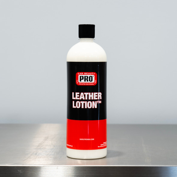 PRO Leather Lotion 32oz | Conditioner with Leather Scent Clean Garage