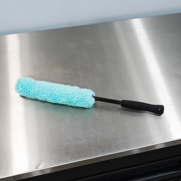 The Clean Garage | Soft Microfiber Wheel Brush V2 | 18" Mint Green