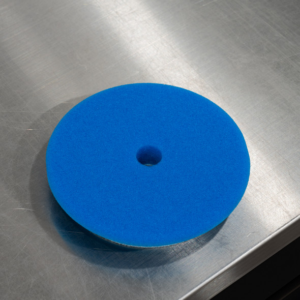 The Clean Garage | 6" Rupes DA Coarse Blue Foam Pad | For 5" Backing Plate