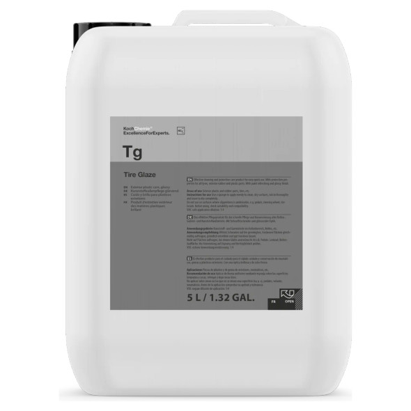 Koch Chemie Tire Glaze 5 Liter | Solvent Based High Shine 169oz | The Clean Garage