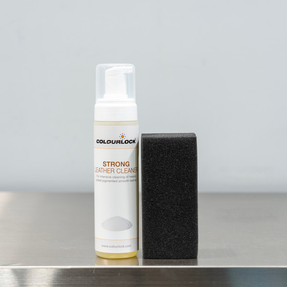 Colourlock Strong Leather Cleaner 200ml | With Sponge | Foaming | The Clean Garage
