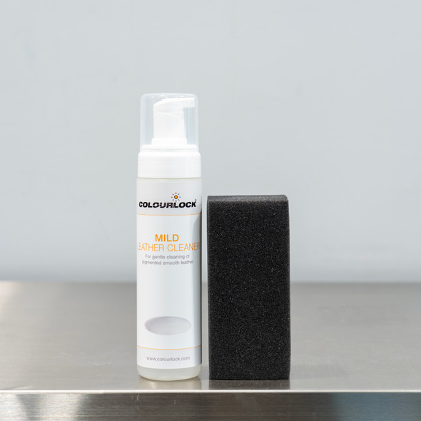 Colourlock Mild Leather Cleaner 200ml | With Sponge | Foaming The Clean Garage