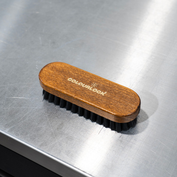 Colourlock Leather and Alcantara Cleaning Brush | Small Brown | The Clean Garage