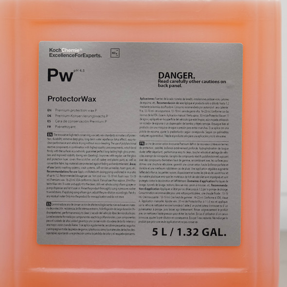 Koch Chemie Protector Wax 5 Liter | PW  Spray Wax Drying Aid