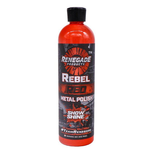 The Clean Garage Renegade Rebel Red Metal Polish 12oz | Liquid Metal Polish