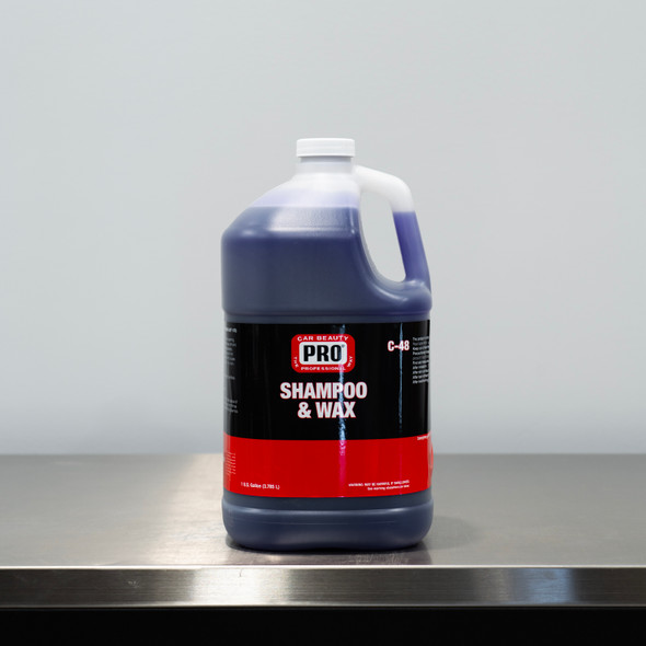 PRO Shampoo and Wax 1 Gallon | Car Wash Soap with Polymers | Clean Garage