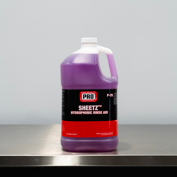 PRO SHEETZ Rinse Aid 1 Gallon | Spray On Rinse Off Protection | Clean Garage