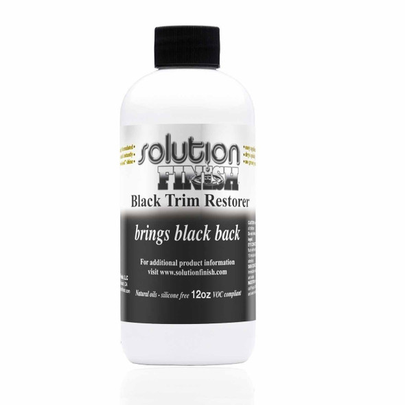 Solution Finish Black Plastic and Vinyl Trim Restorer 12 oz.