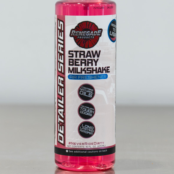 Renegade Detailer Series Air Freshener Spray | Strawberry Milkshake Scent 16oz