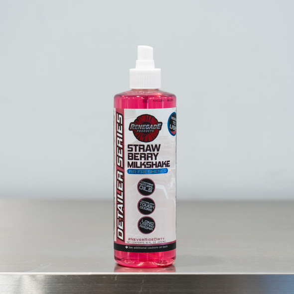 Renegade Detailer Series Air Freshener Spray | Strawberry Milkshake Scent 16oz The Clean Garage