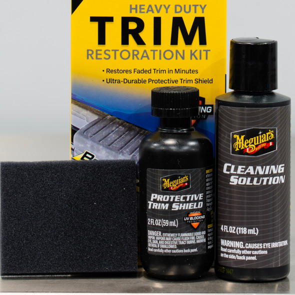 Meguiars Heavy Duty Trim Restoration Kit | Cleaner and Protectant