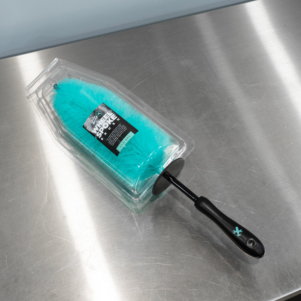 The Clean Garage | Wheel Barrel Scrubbing Brush | Large
