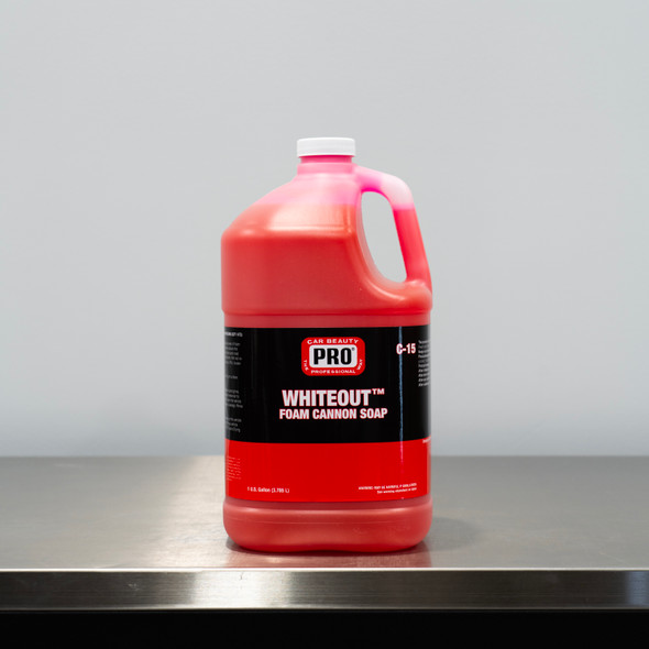 PRO WHITEOUT Foam Cannon Soap 1 Gallon | PH Neutral Shampoo | Clean Garage