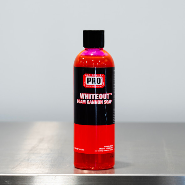 PRO WHITEOUT Foam Cannon Soap 16oz | PH Neutral Shampoo | Clean Garage
