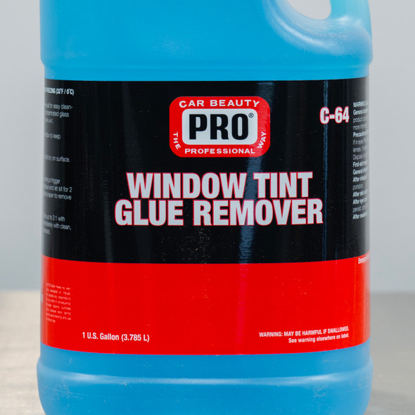 PRO Window Tint Glue Remover & Glass Cleaner 1 Gallon | Concentrated