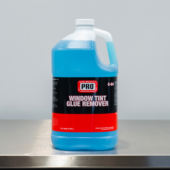 PRO Window Tint Glue Remover & Glass Cleaner 1 Gallon | Concentrated Clean Garage