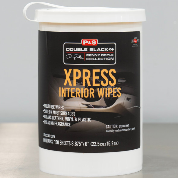 P&S Xpress Interior Cleaner Wipes | 150 Pre-Soaked Sheets