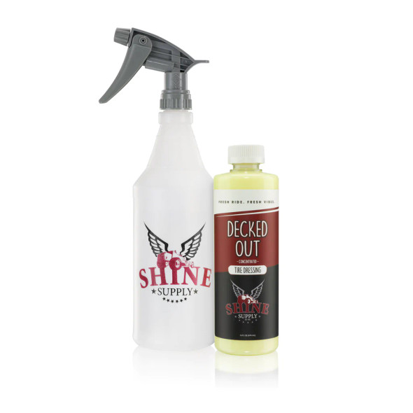 Shine Supply Decked Out 16oz With Spray Bottle | Tire Shine Dressing