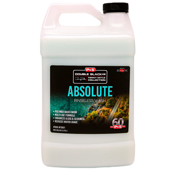 P&S Absolute Rinseless Wash 1 Gallon | Double Black Collection | The Clean Garage