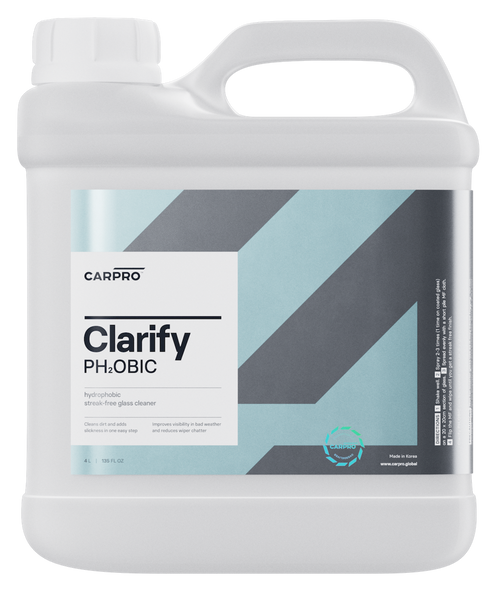 CarPro Clarify PH2OBIC 4 Liter | Glass Cleaner and Sealant 1 Gallon | The Clean Garage