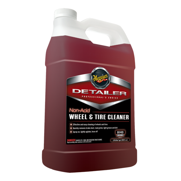 The Clean Garage Meguiars D143 Non Acid Wheel and Tire Cleaner 1 Gallon | D14301