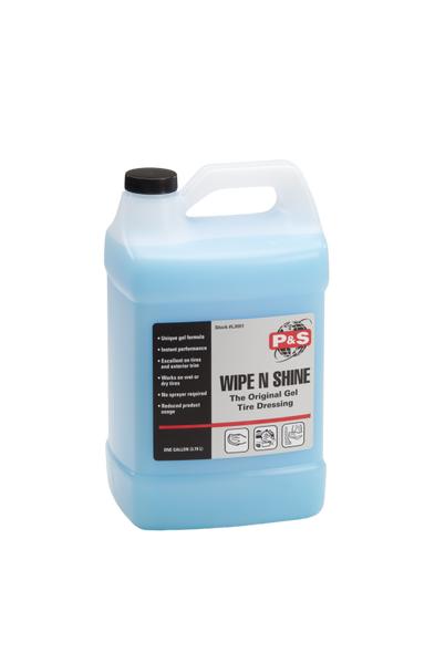 The Clean Garage P&S Wipe N Shine Tire Dressing Gel 1 Gallon | Apply Wet or Dry